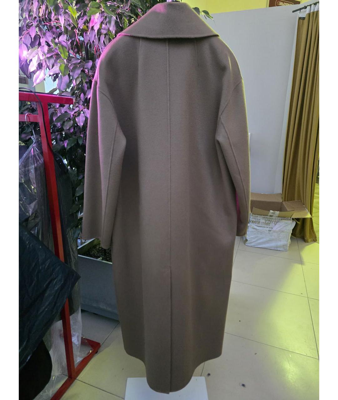 'S MAX MARA Бежевое шерстяное пальто, фото 4