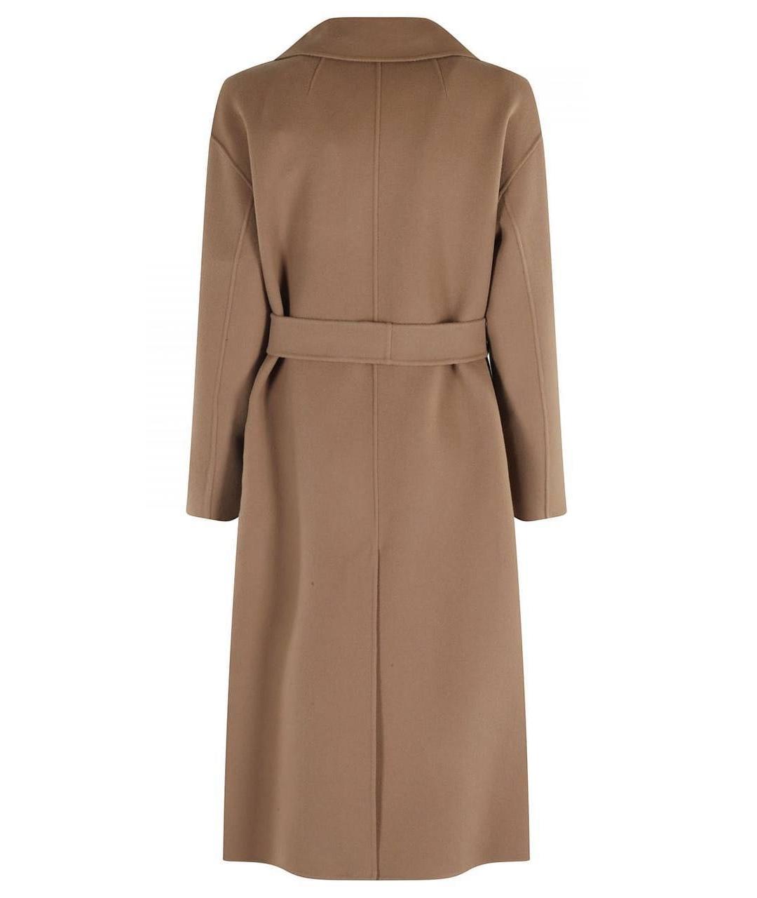 'S MAX MARA Бежевое шерстяное пальто, фото 2