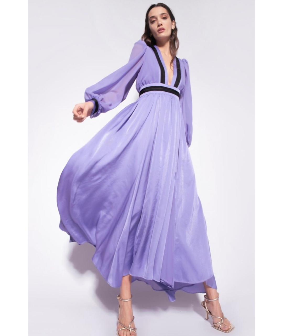 PINKO Фиолетовое вечернее платье, фото 8