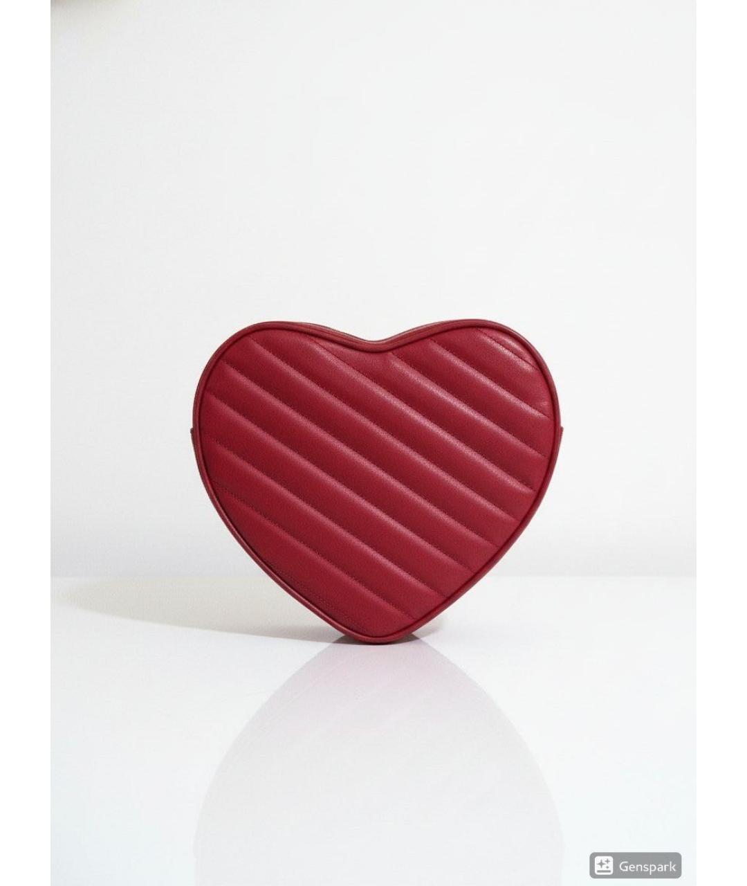 GUCCI Красная кожаная сумка через плечо, фото 3