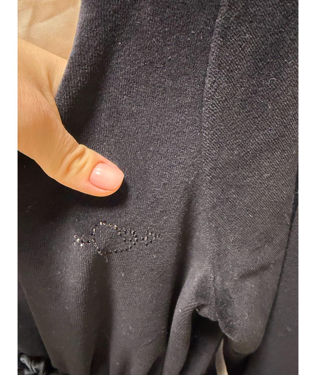 BLUGIRL Черный бархатный кардиган, фото 2