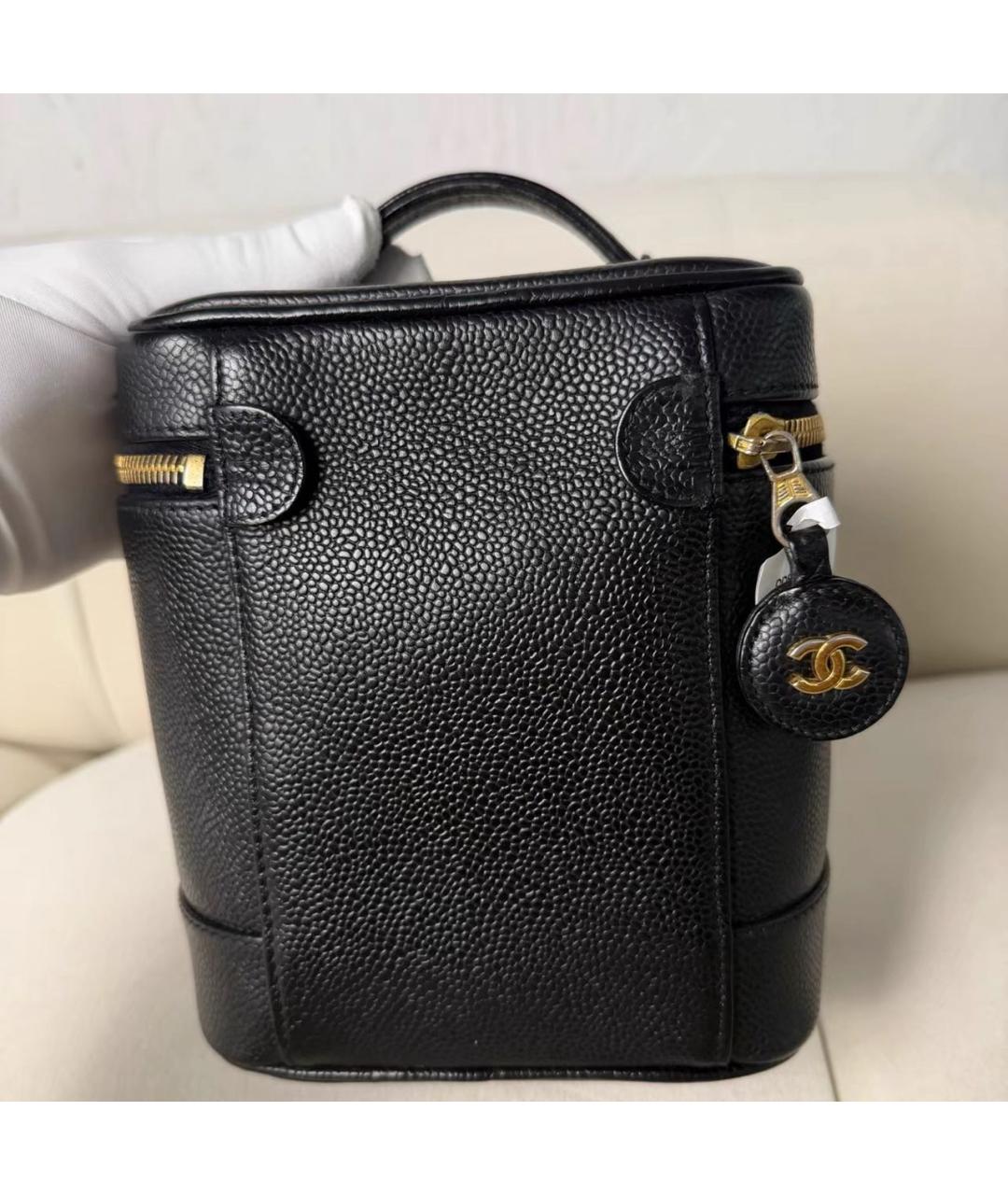 CHANEL Черная кожаная косметичка, фото 2