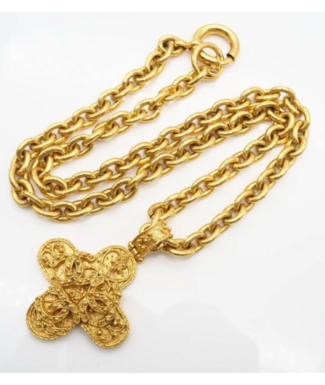 CHANEL Золотое позолоченное колье, фото 3