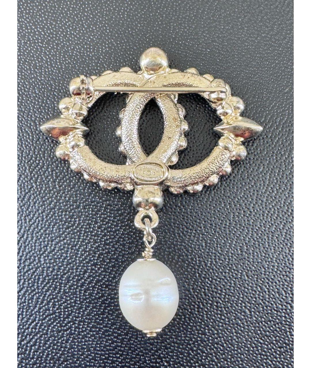 CHANEL Золотая металлическая булавка / брошь, фото 5
