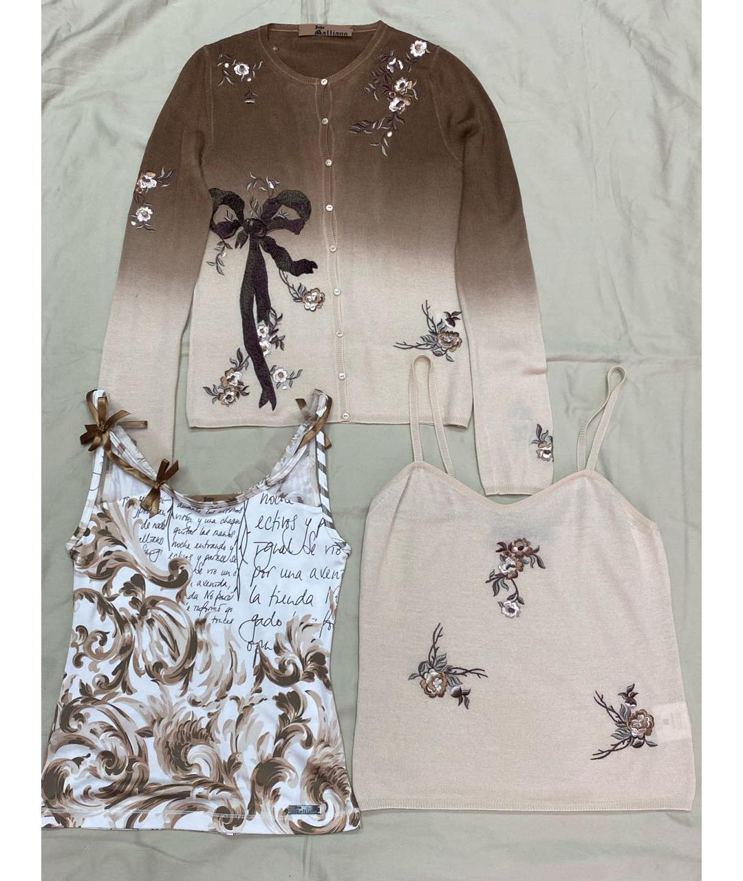 JOHN GALLIANO Коричневый кашемировый кардиган, фото 5