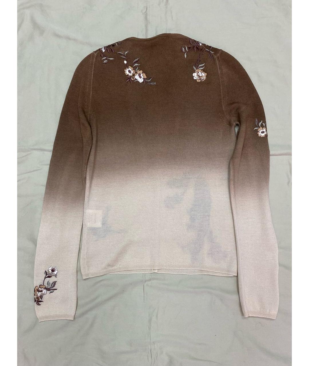 JOHN GALLIANO Коричневый кашемировый кардиган, фото 8