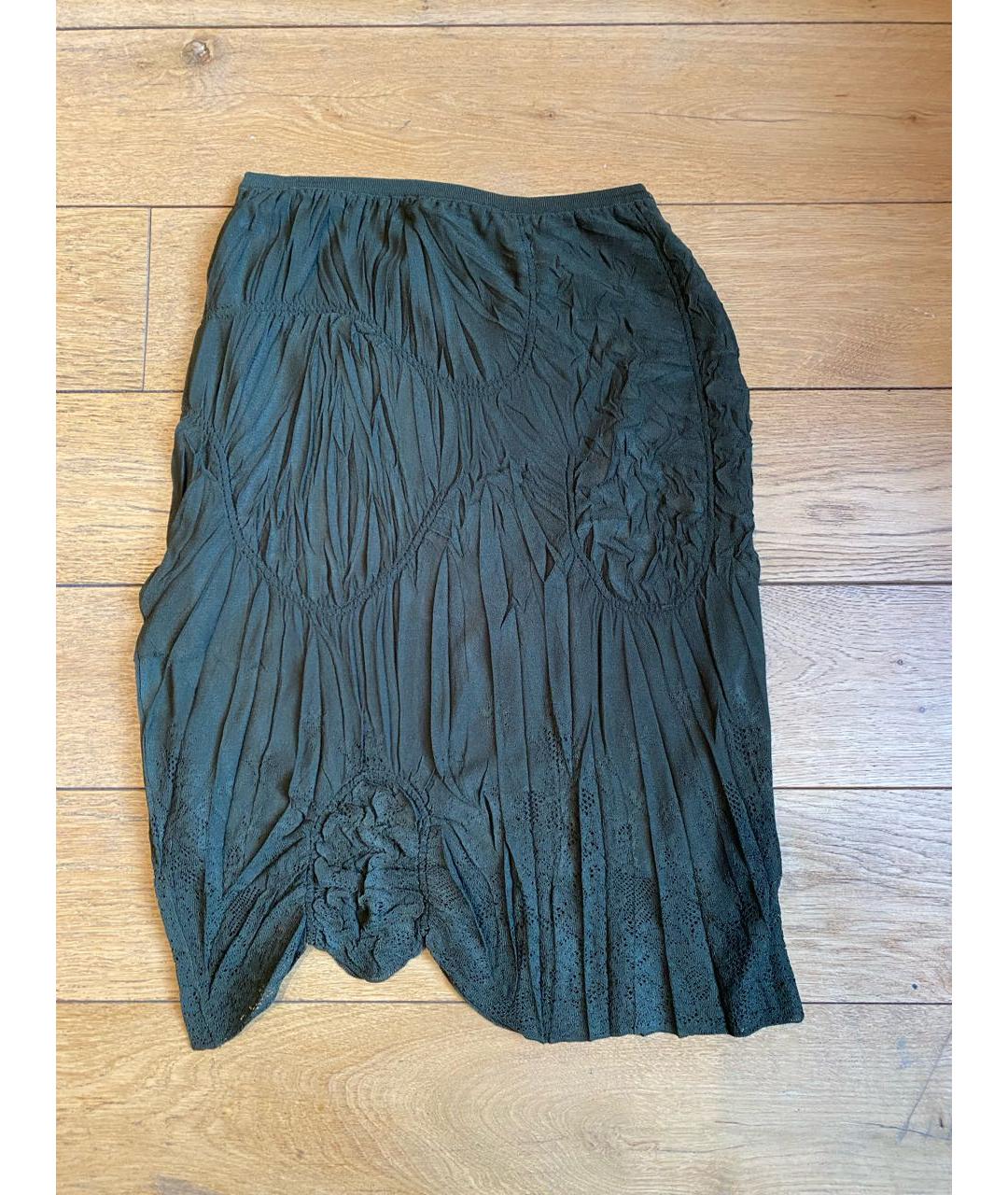 CHRISTIAN DIOR Зеленый полиэстеровый костюм с юбками, фото 3