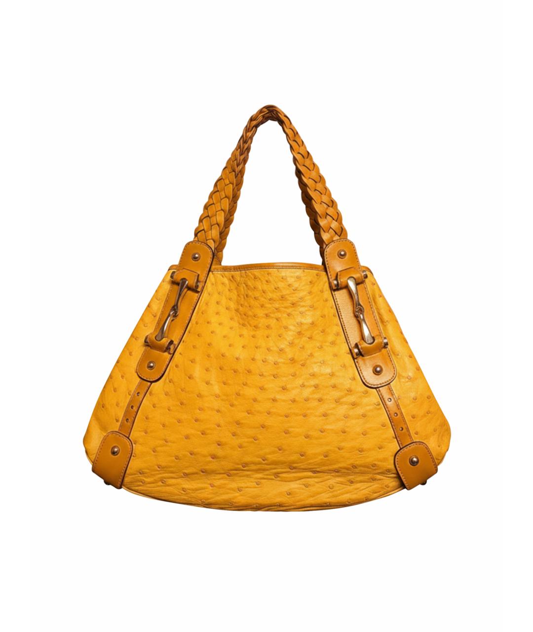 GUCCI Оранжевая сумка тоут из экзотической кожи, фото 1