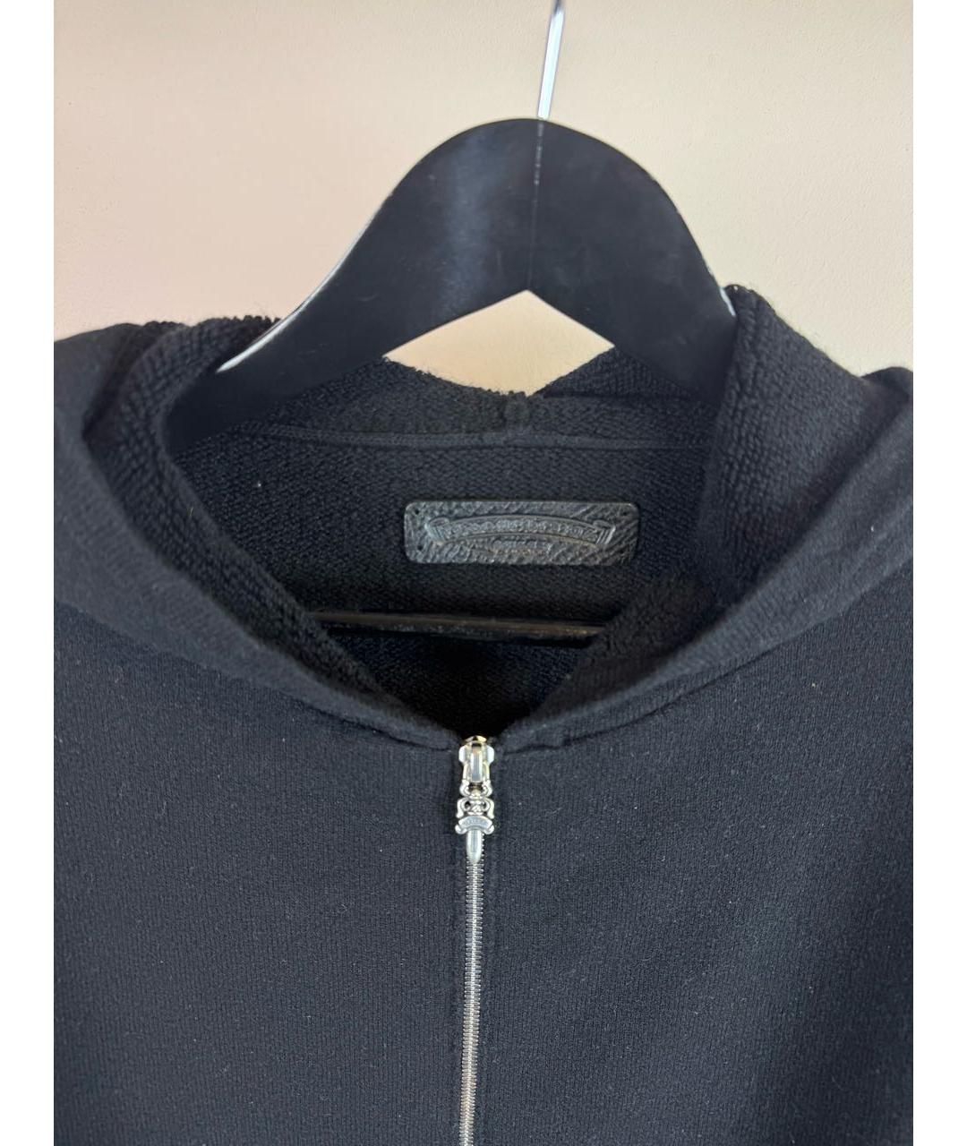 CHROME HEARTS Черный кашемировый кардиган, фото 4