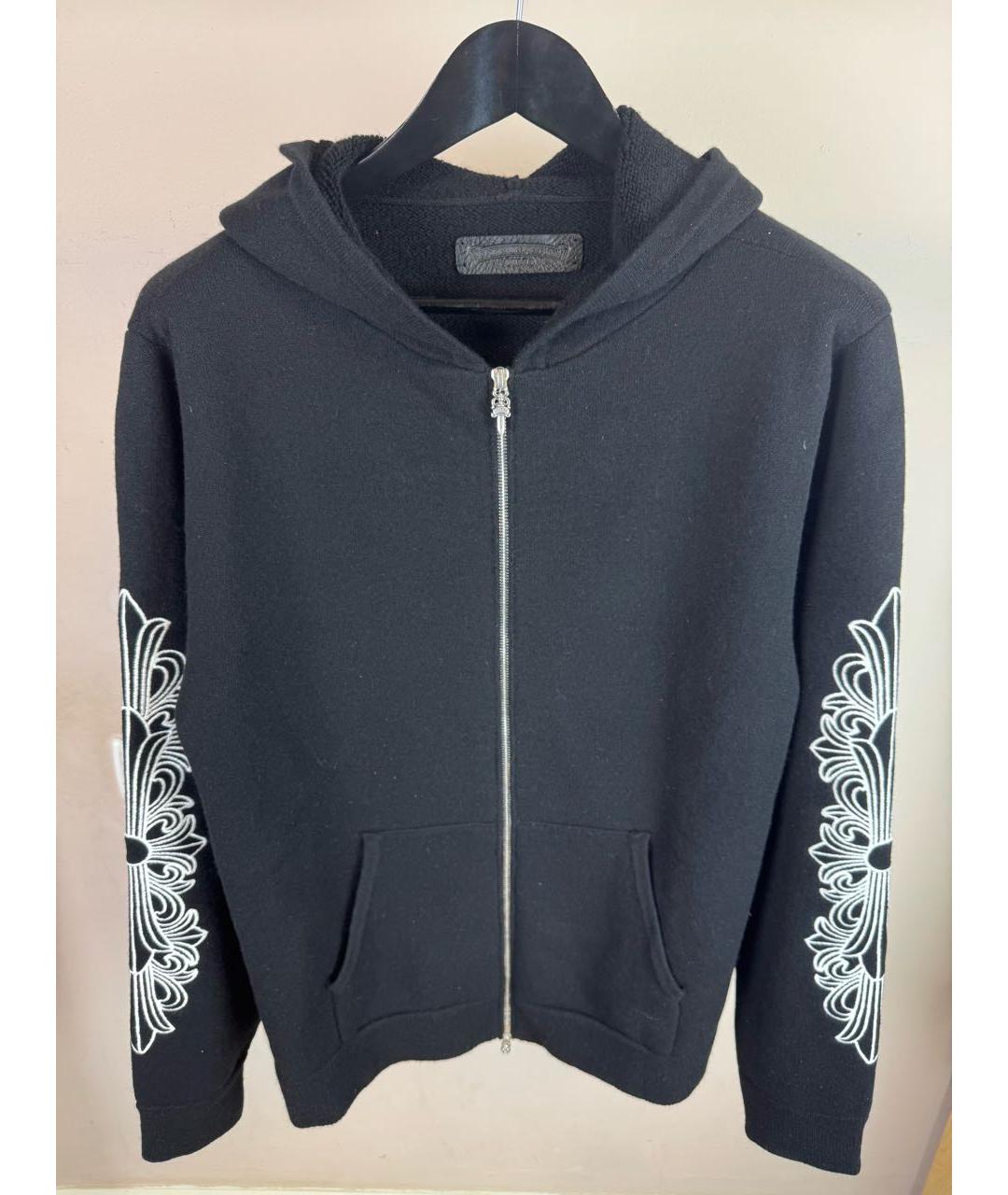 CHROME HEARTS Черный кашемировый кардиган, фото 3