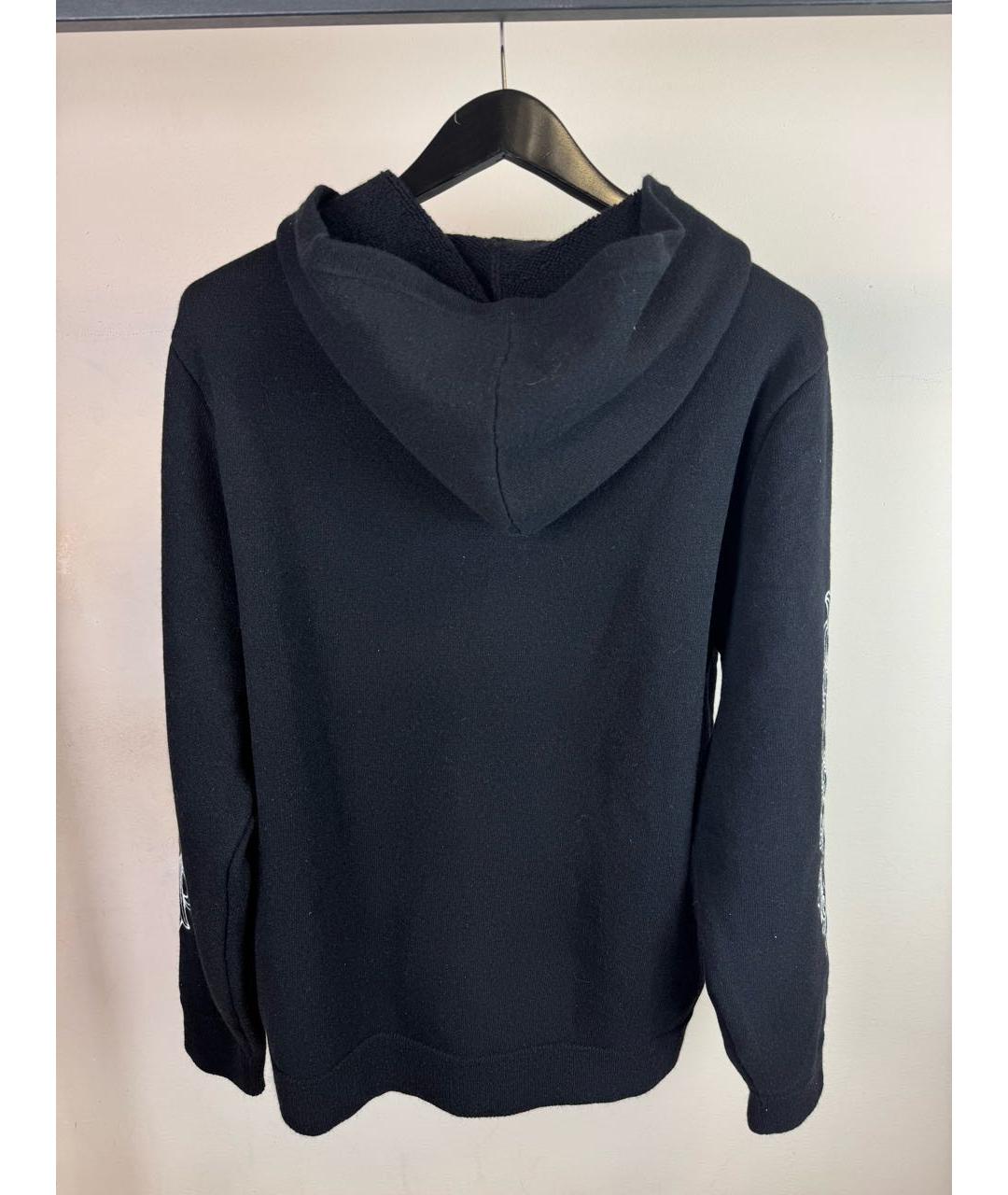 CHROME HEARTS Черный кашемировый кардиган, фото 6