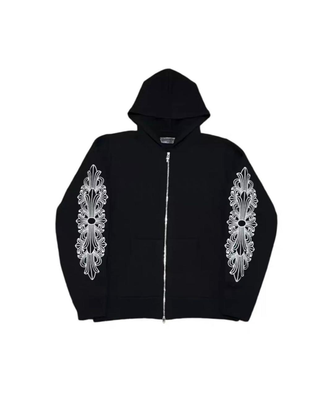 CHROME HEARTS Черный кашемировый кардиган, фото 1