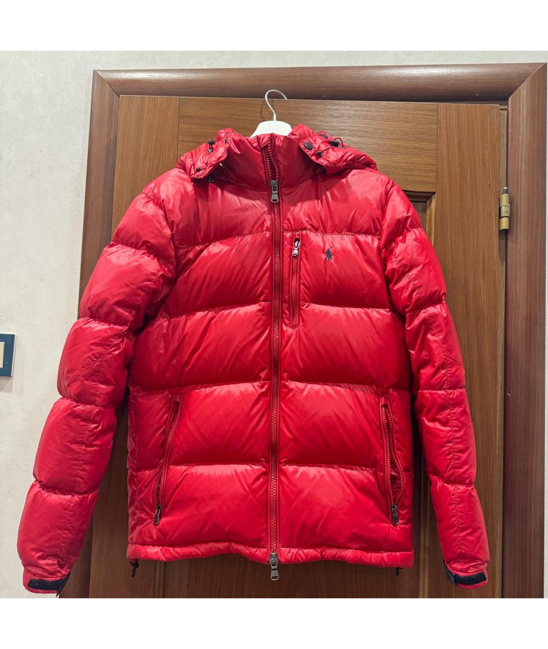 POLO RALPH LAUREN Красная полиамидовая куртка, фото 2