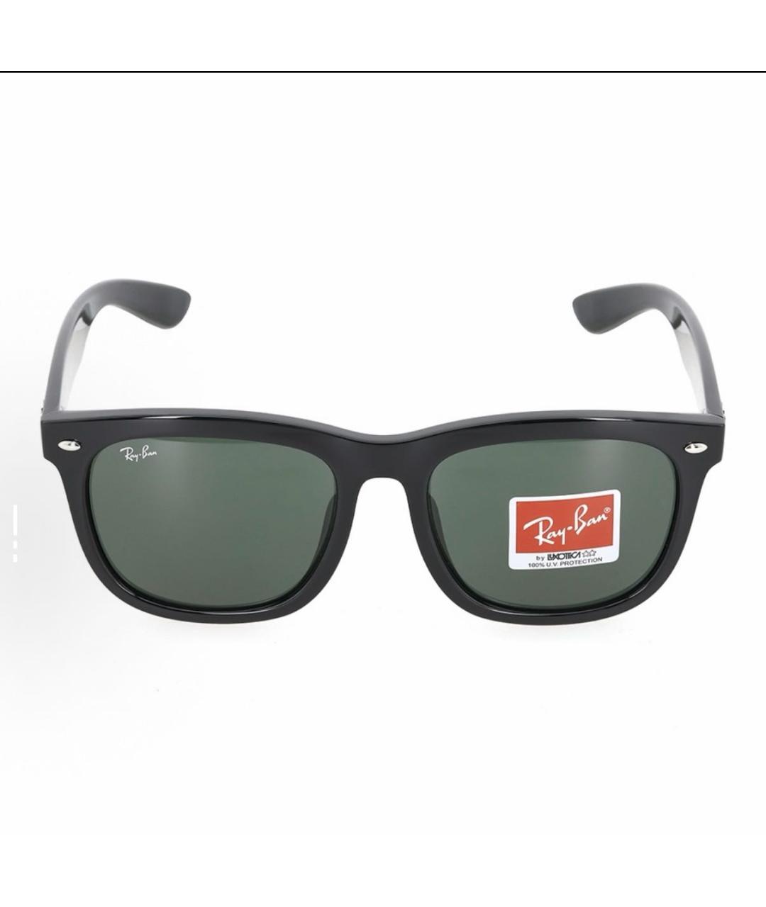 RAY BAN Черные пластиковые солнцезащитные очки, фото 9