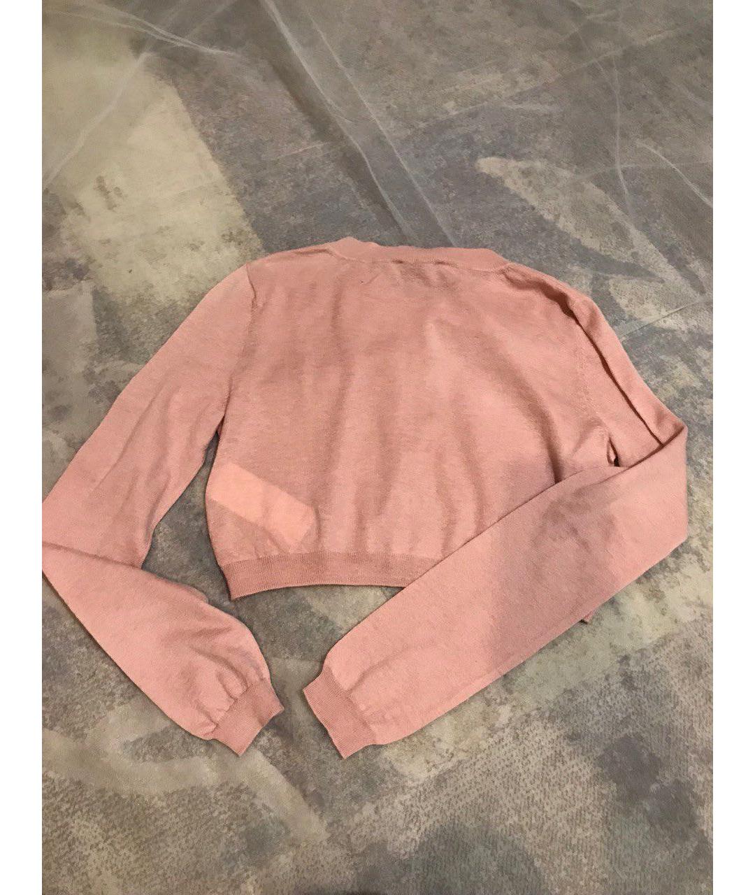 RED VALENTINO Розовый кашемировый кардиган, фото 3