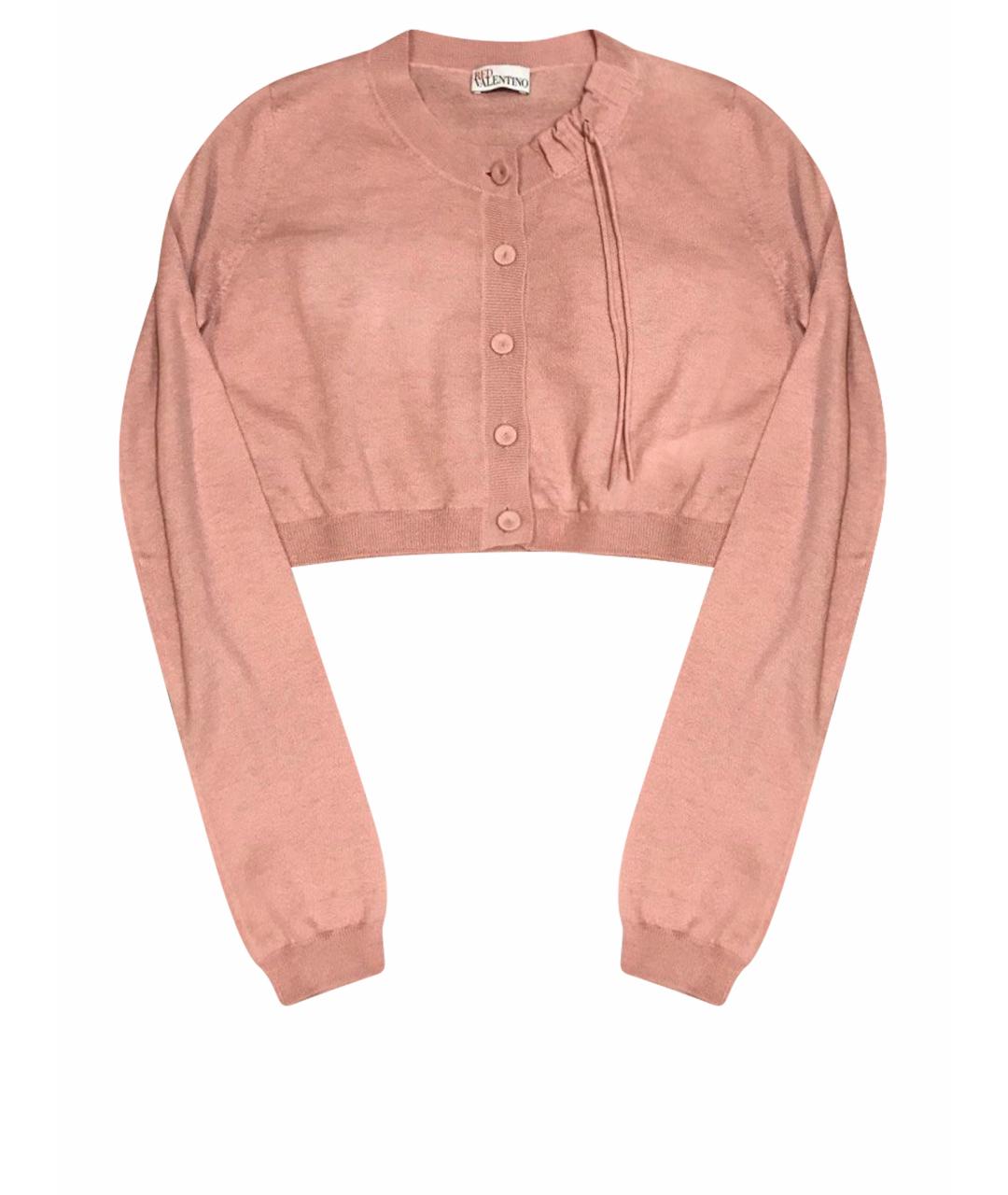 RED VALENTINO Розовый кашемировый кардиган, фото 1