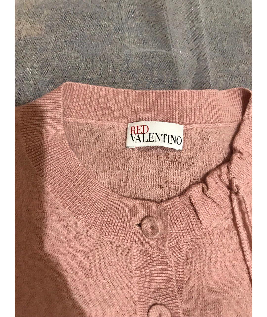 RED VALENTINO Розовый кашемировый кардиган, фото 2