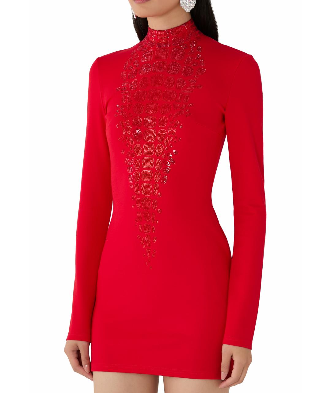 DAVID KOMA Красное коктейльное платье, фото 5