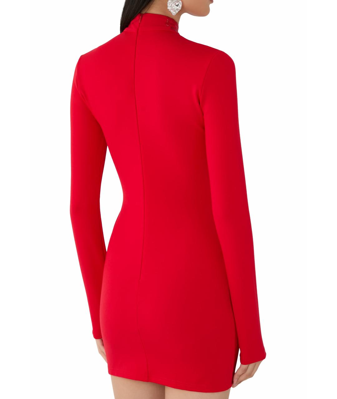 DAVID KOMA Красное коктейльное платье, фото 6