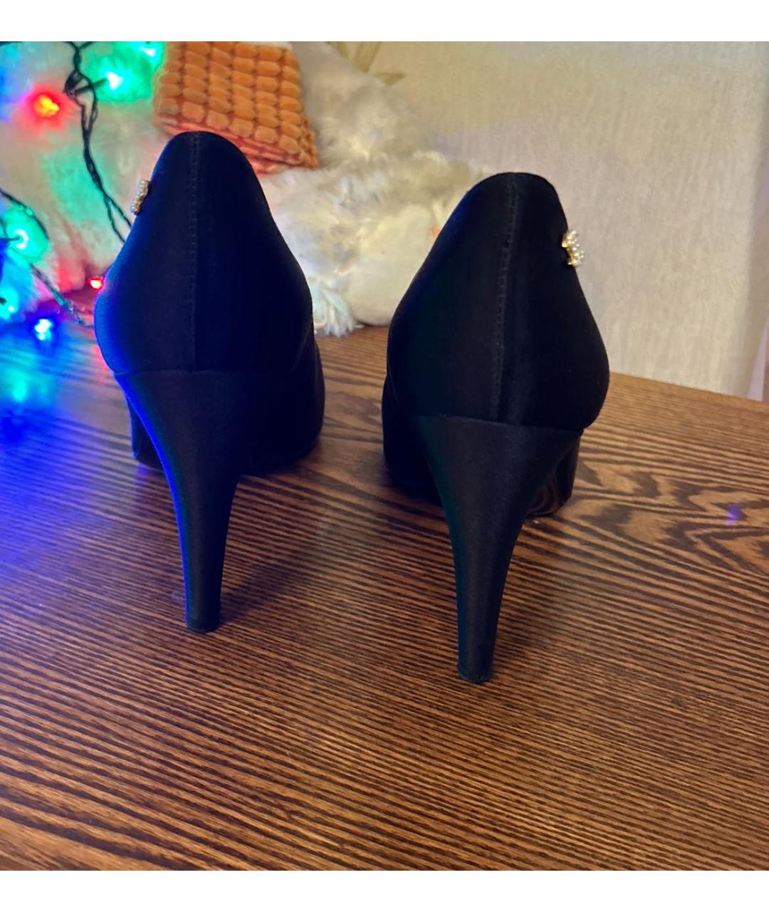 CHANEL Черные замшевые туфли, фото 7
