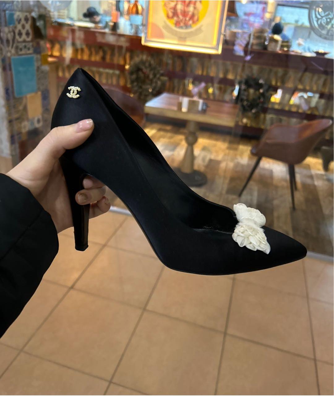 CHANEL Черные замшевые туфли, фото 2