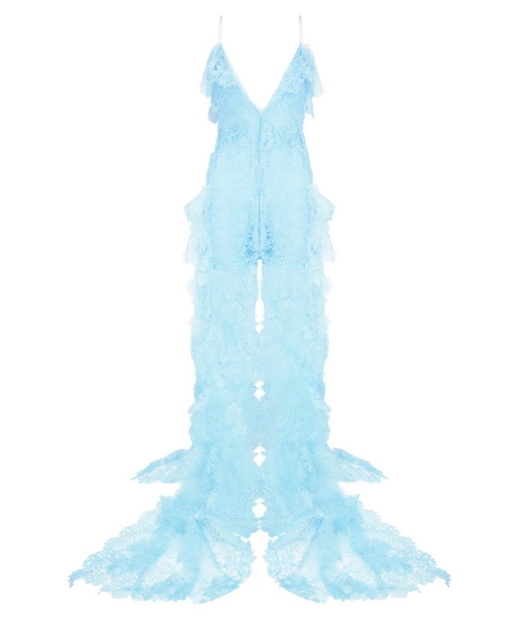 DAVID KOMA Голубое вечернее платье, фото 1