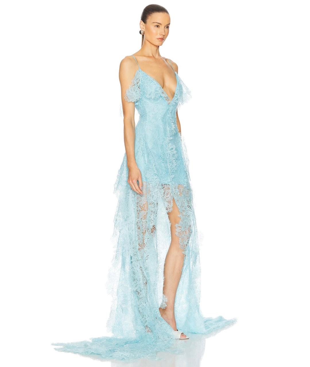 DAVID KOMA Голубое вечернее платье, фото 3