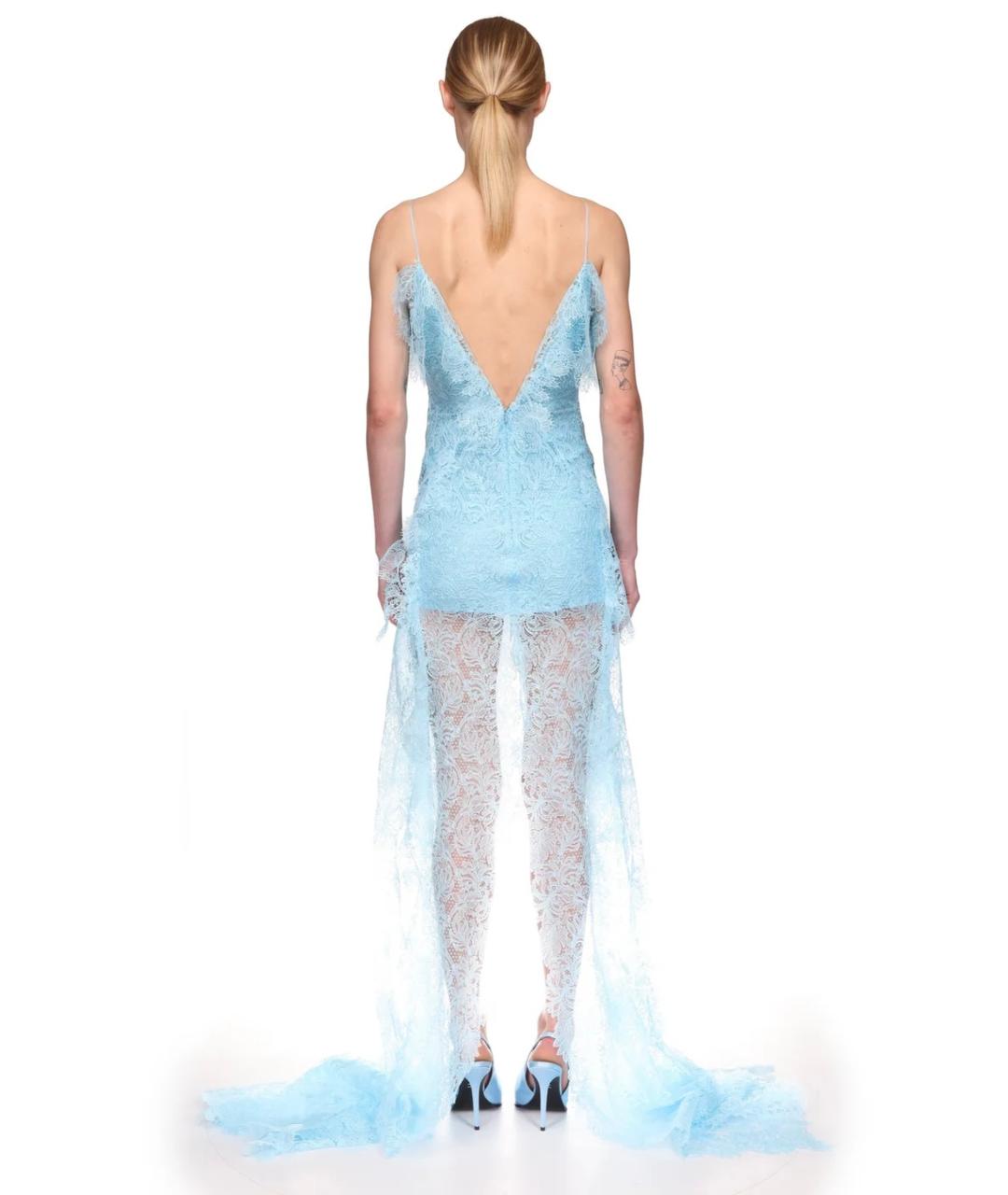 DAVID KOMA Голубое вечернее платье, фото 8