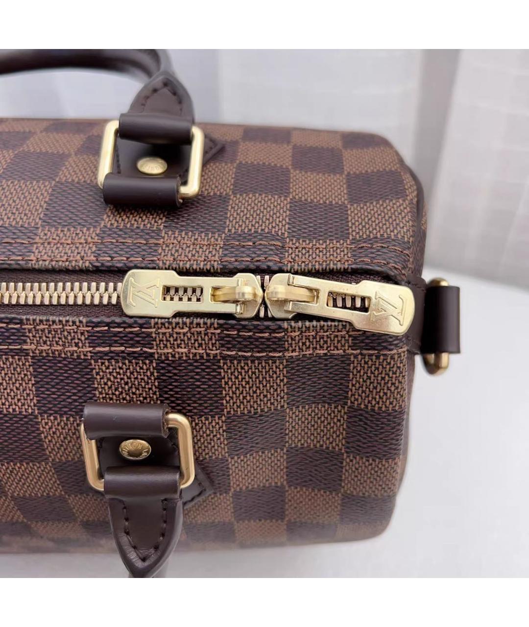 LOUIS VUITTON Коричневая сумка с короткими ручками, фото 7