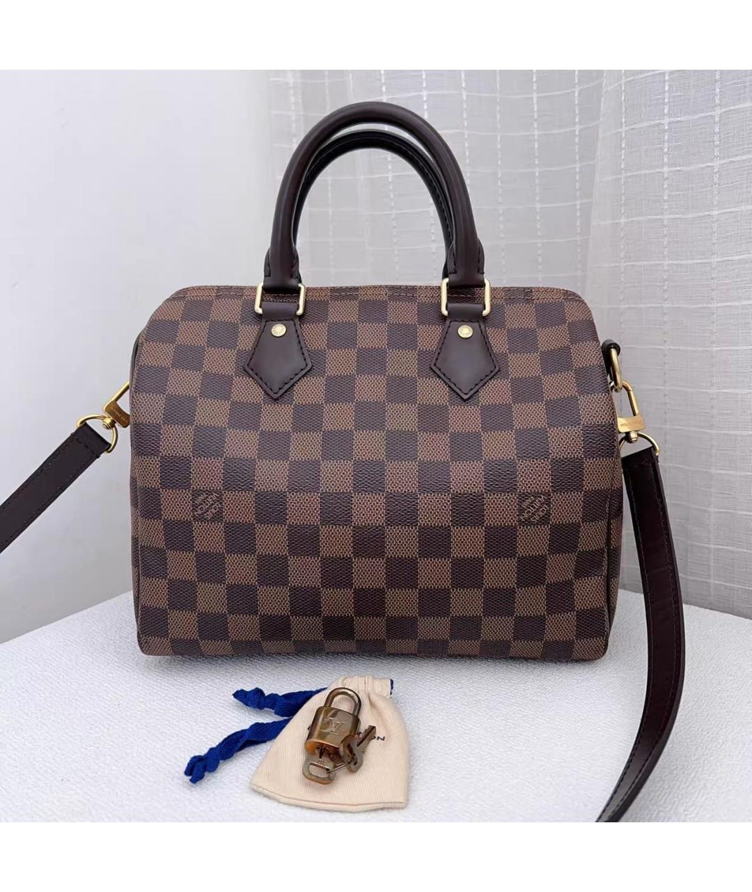 LOUIS VUITTON Коричневая сумка с короткими ручками, фото 9