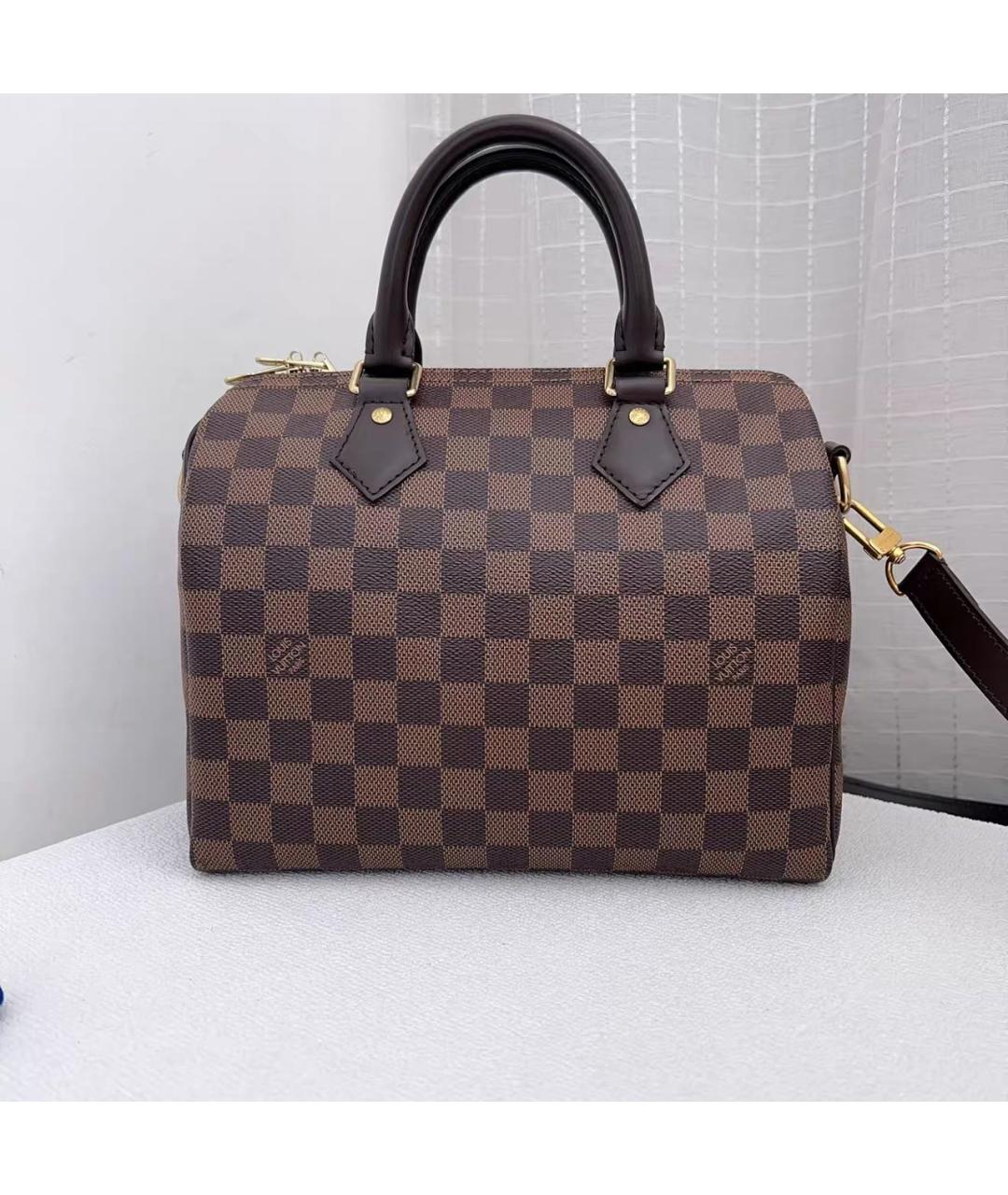 LOUIS VUITTON Коричневая сумка с короткими ручками, фото 2