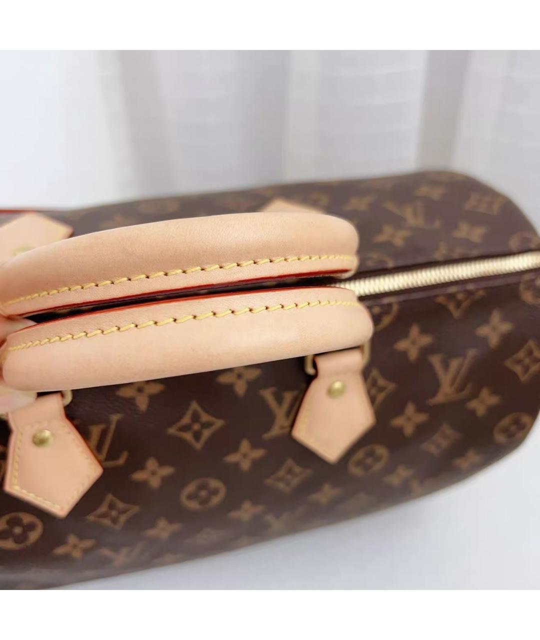 LOUIS VUITTON Коричневая сумка с короткими ручками, фото 5