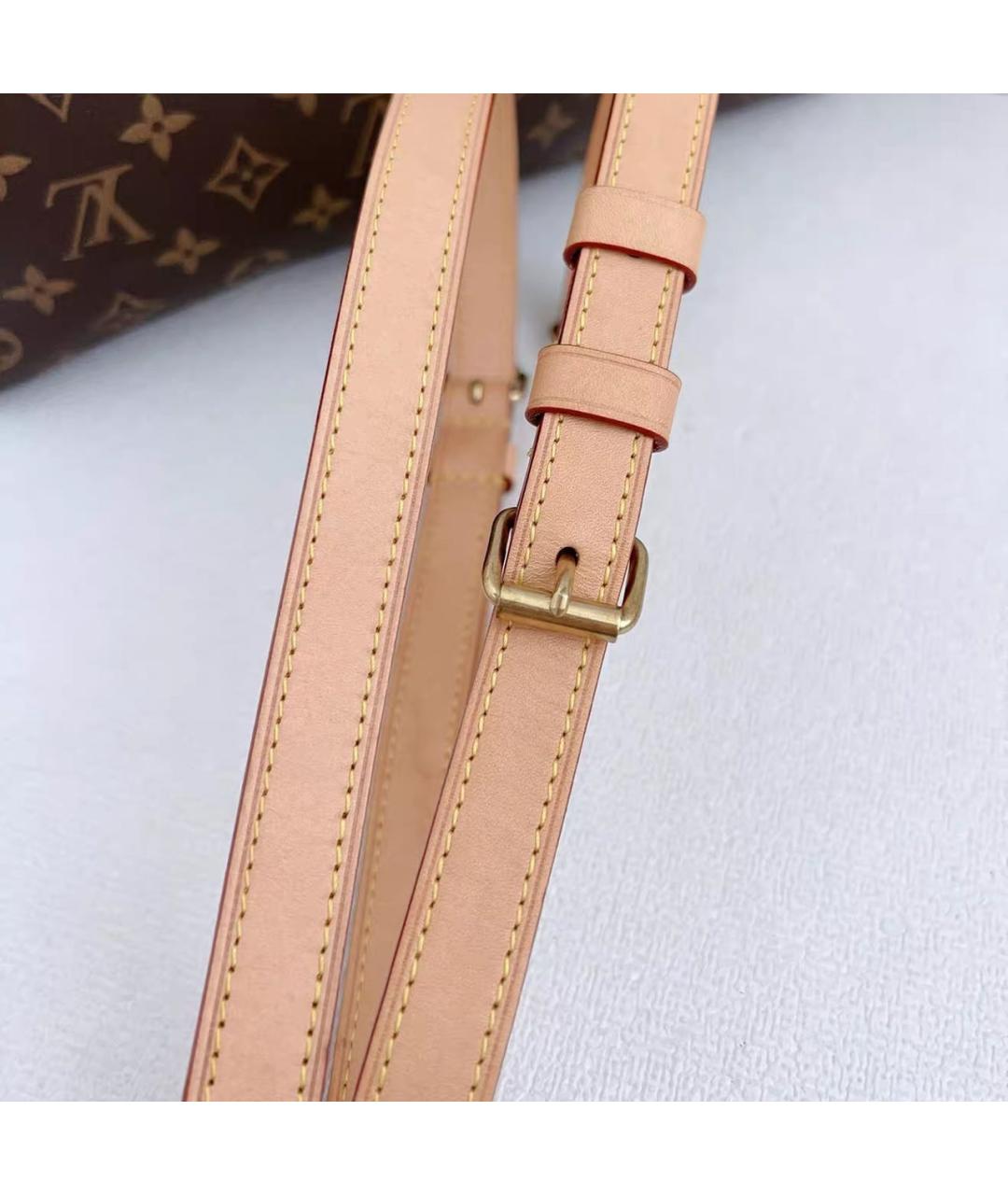 LOUIS VUITTON Коричневая сумка с короткими ручками, фото 6