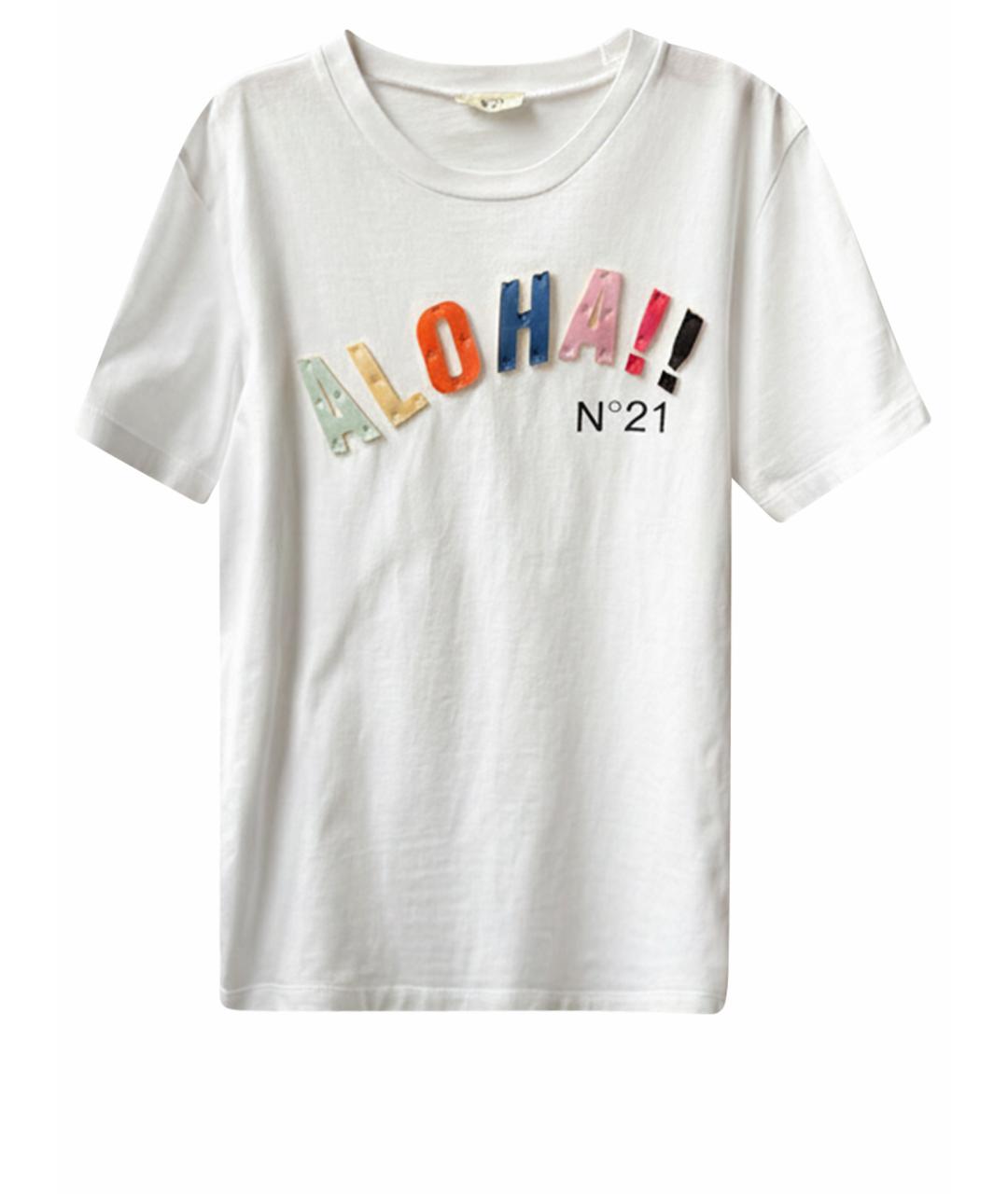 NO. 21 Белый хлопковый детская футболка / топ, фото 1