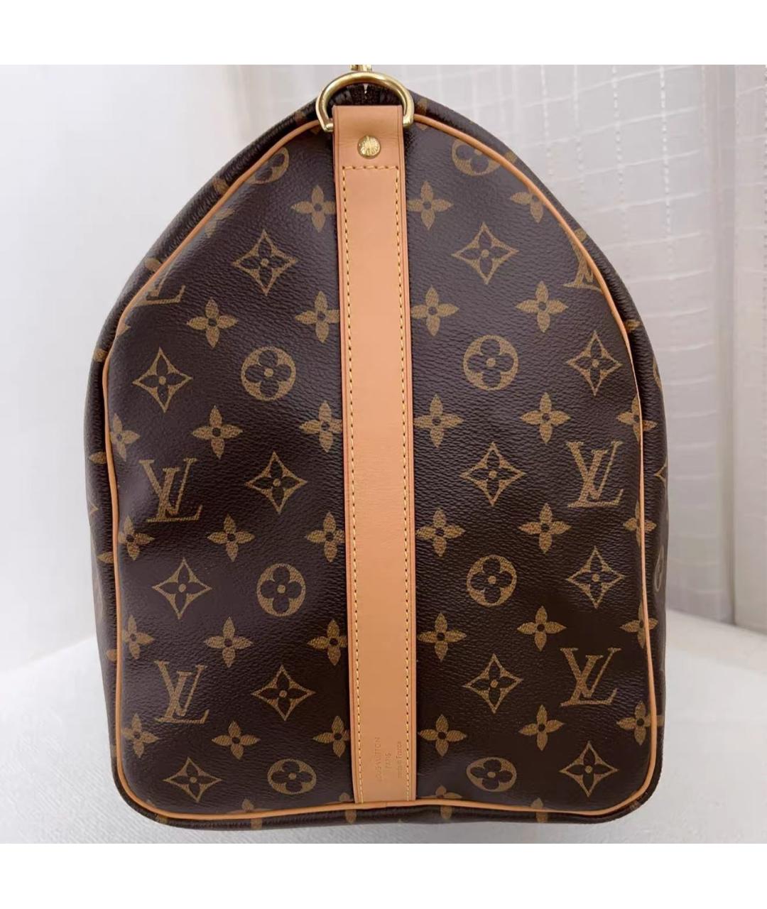 LOUIS VUITTON Коричневая дорожная/спортивная сумка, фото 4