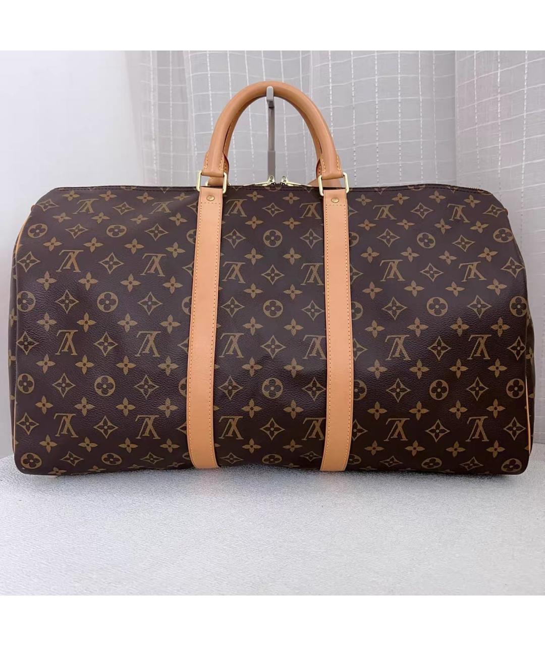 LOUIS VUITTON Коричневая дорожная/спортивная сумка, фото 2