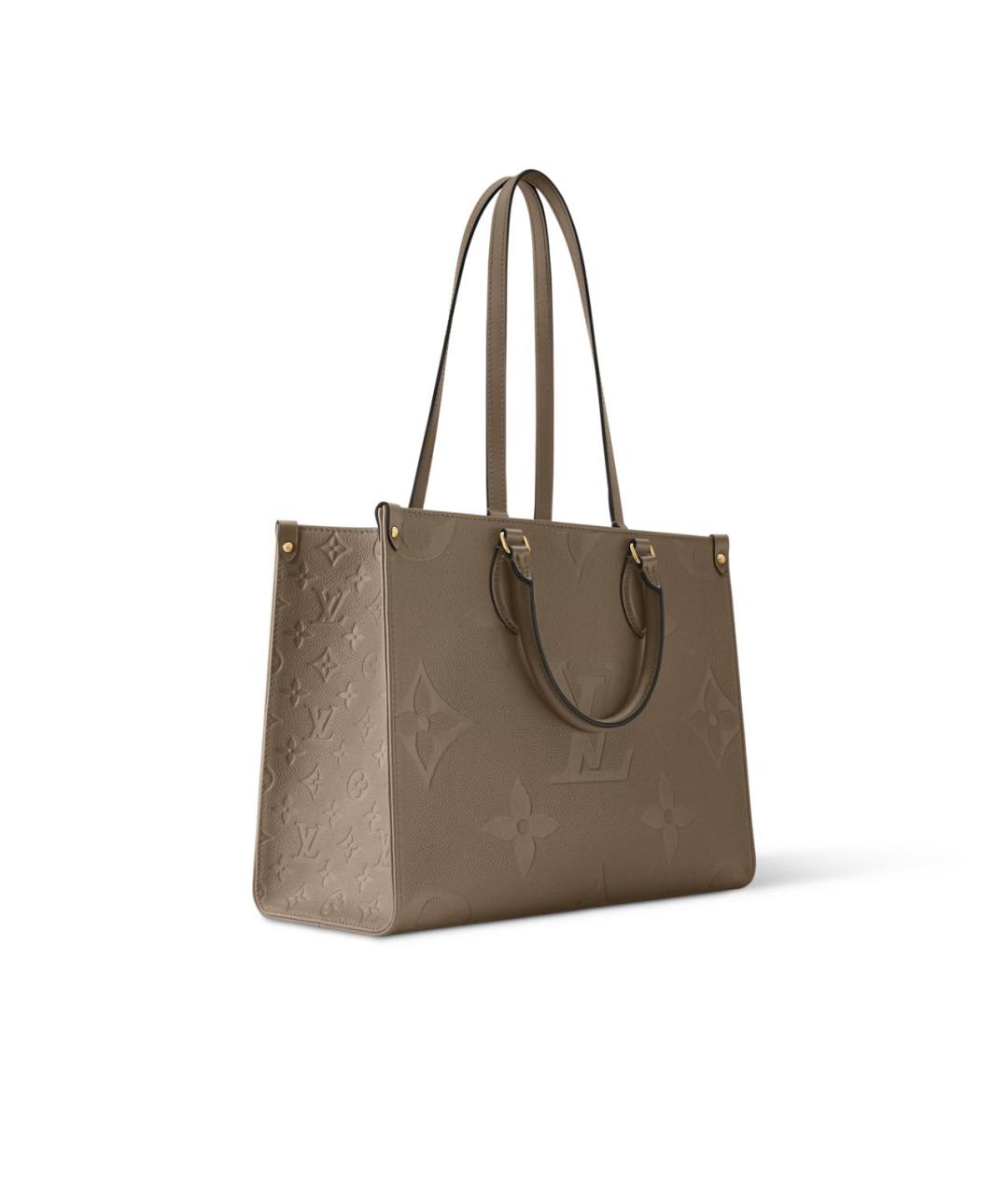 LOUIS VUITTON Бежевая кожаная сумка тоут, фото 1