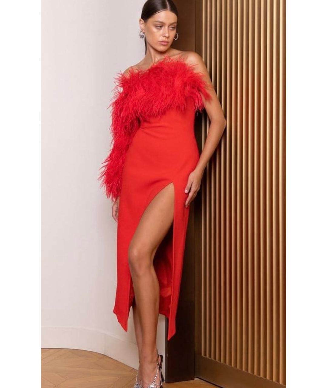 DAVID KOMA Красное вечернее платье, фото 2