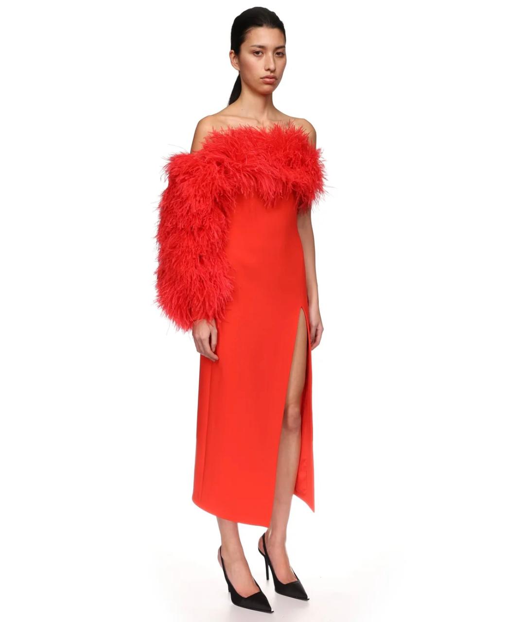 DAVID KOMA Красное вечернее платье, фото 5