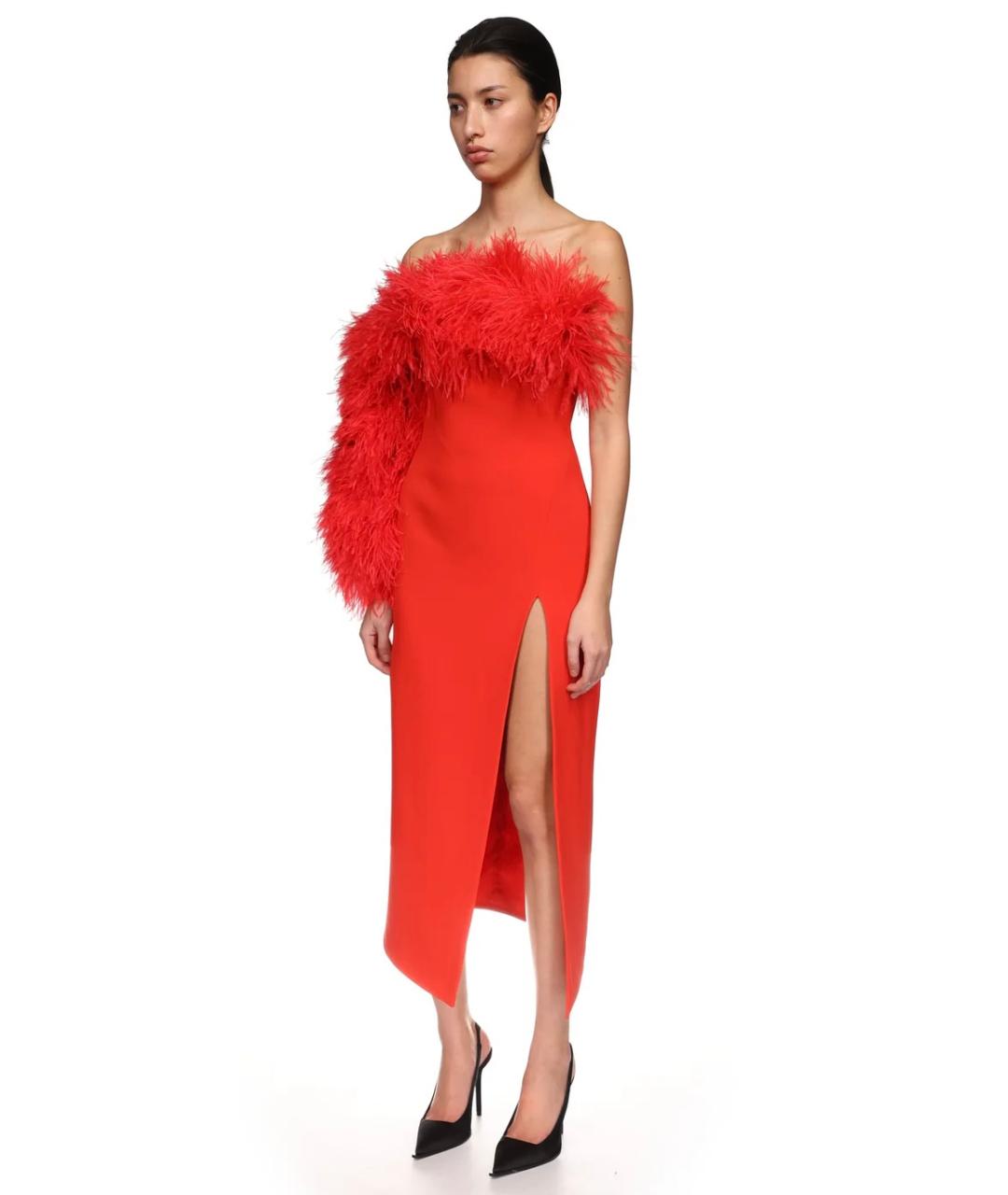 DAVID KOMA Красное вечернее платье, фото 4