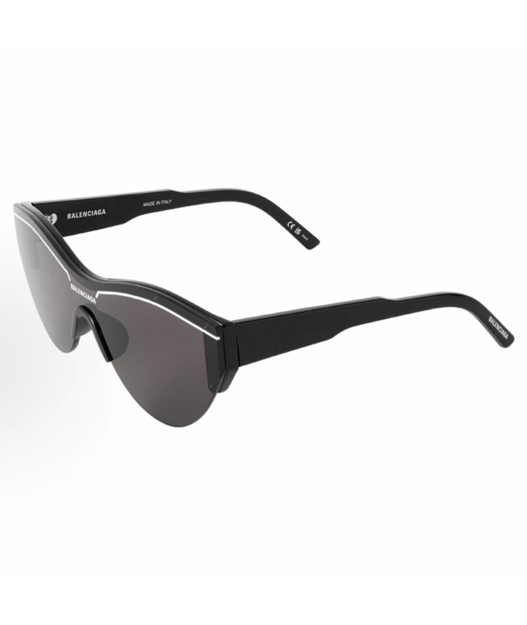 BALENCIAGA Черные металлические солнцезащитные очки, фото 2