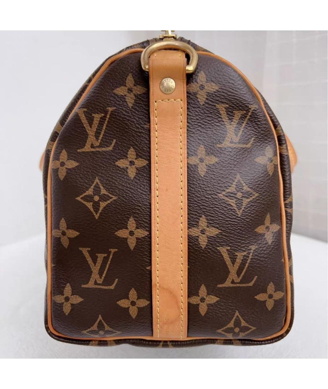 LOUIS VUITTON Коричневая сумка с короткими ручками, фото 4