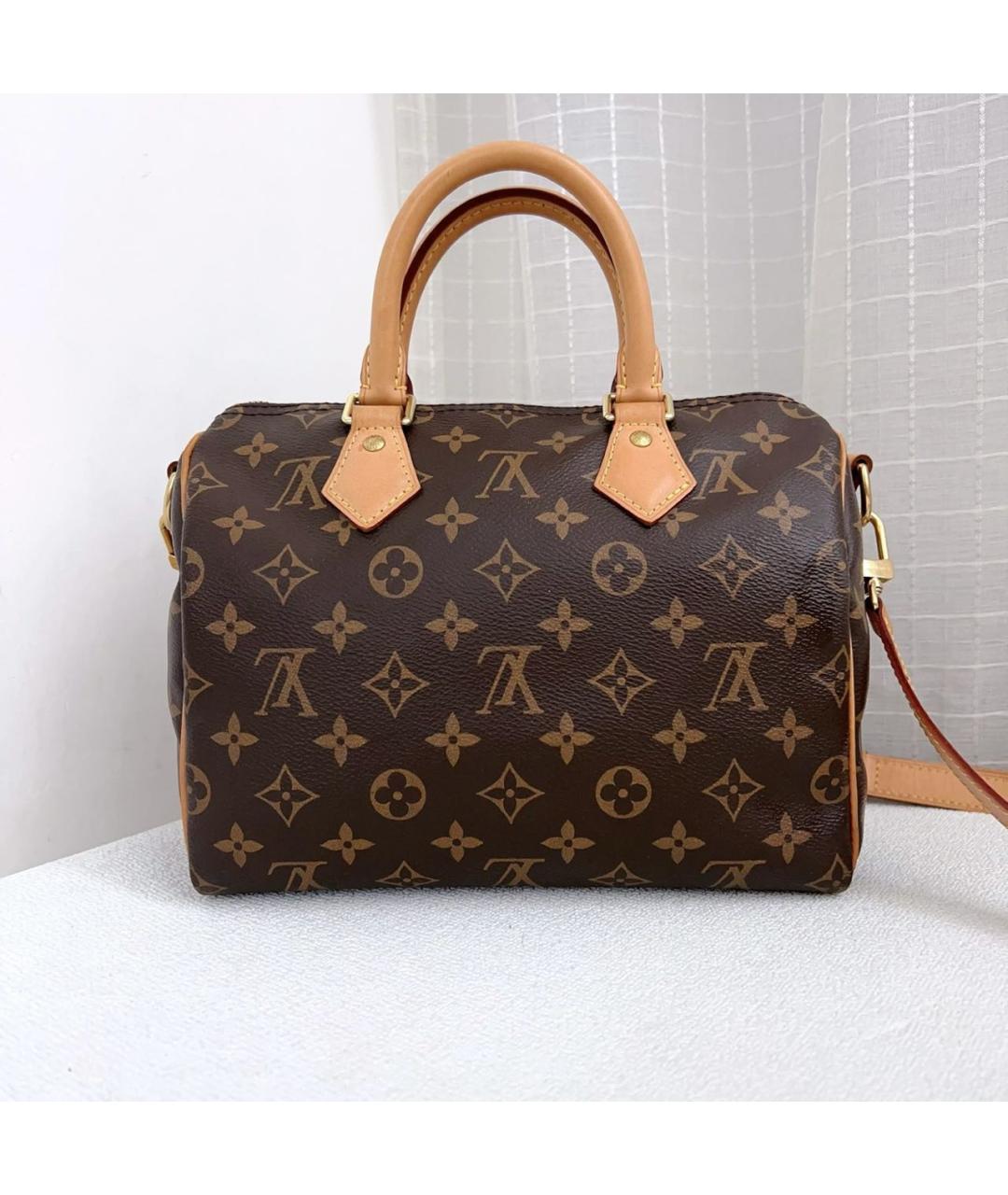 LOUIS VUITTON Коричневая сумка с короткими ручками, фото 2