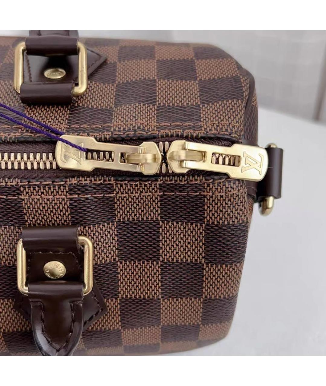 LOUIS VUITTON Коричневая сумка с короткими ручками, фото 6