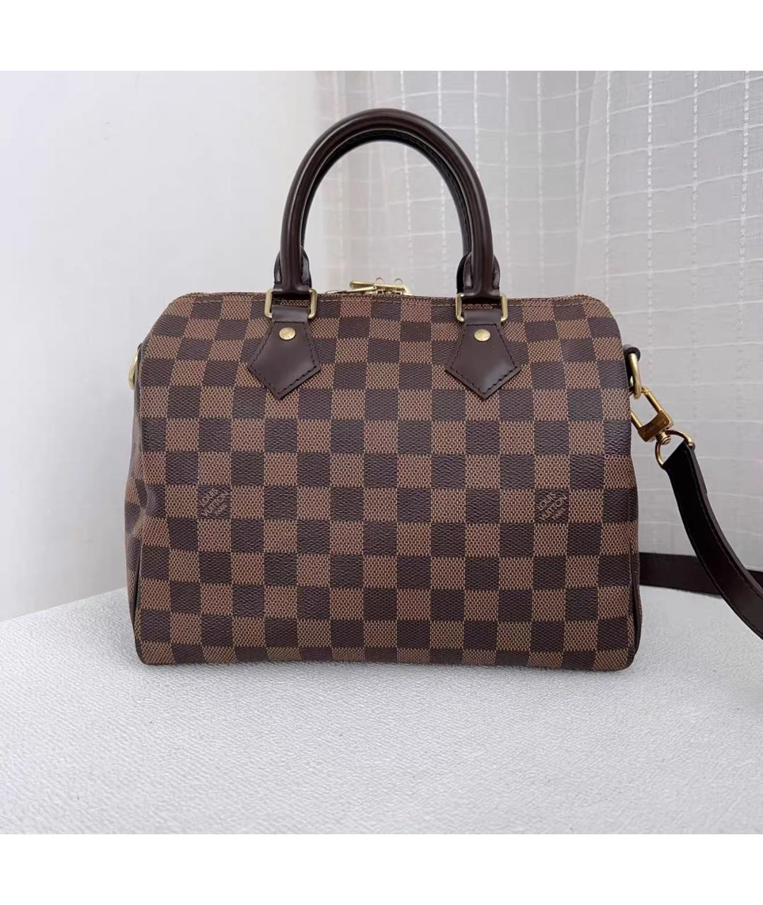 LOUIS VUITTON Коричневая сумка с короткими ручками, фото 2