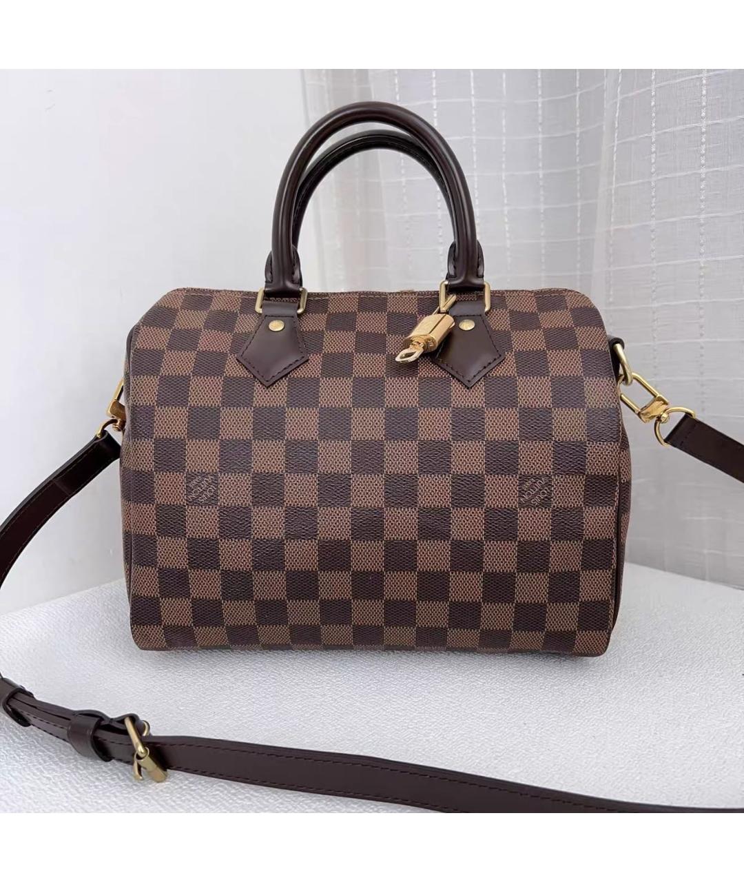 LOUIS VUITTON Коричневая сумка с короткими ручками, фото 8