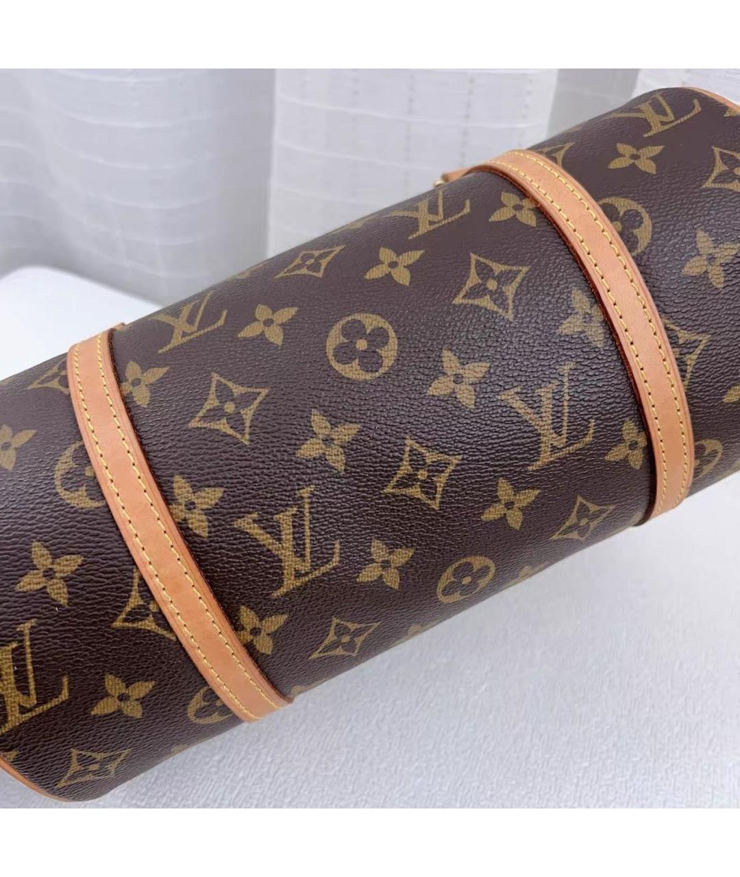 LOUIS VUITTON Коричневая сумка с короткими ручками, фото 3