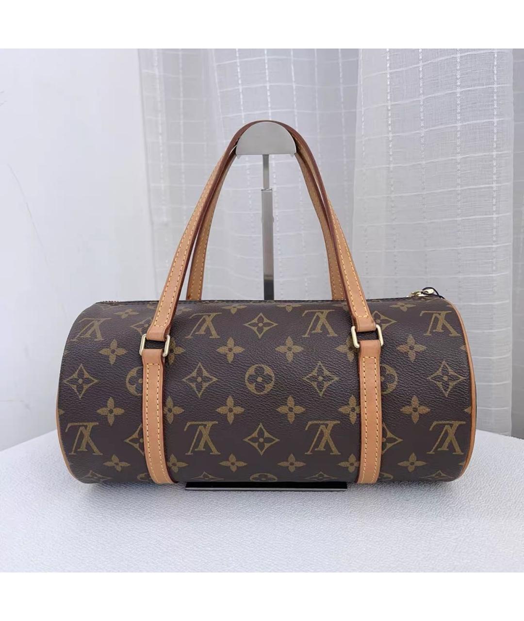 LOUIS VUITTON Коричневая сумка с короткими ручками, фото 2