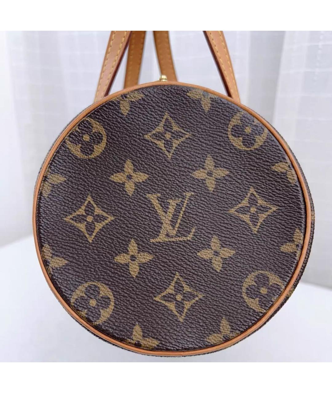 LOUIS VUITTON Коричневая сумка с короткими ручками, фото 5