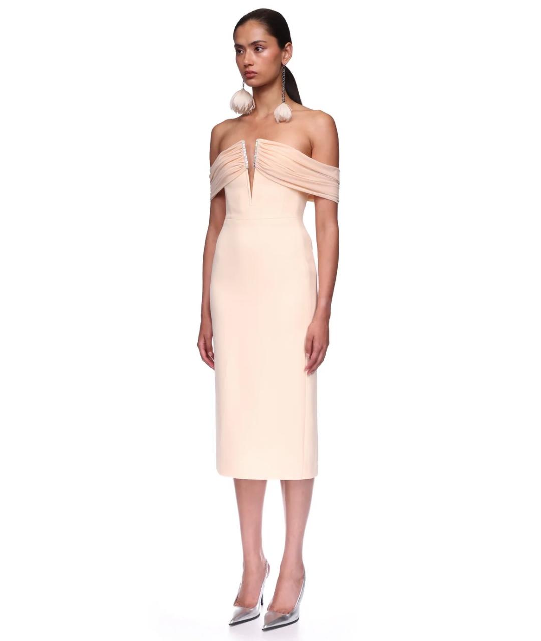 DAVID KOMA Коралловое коктейльное платье, фото 3